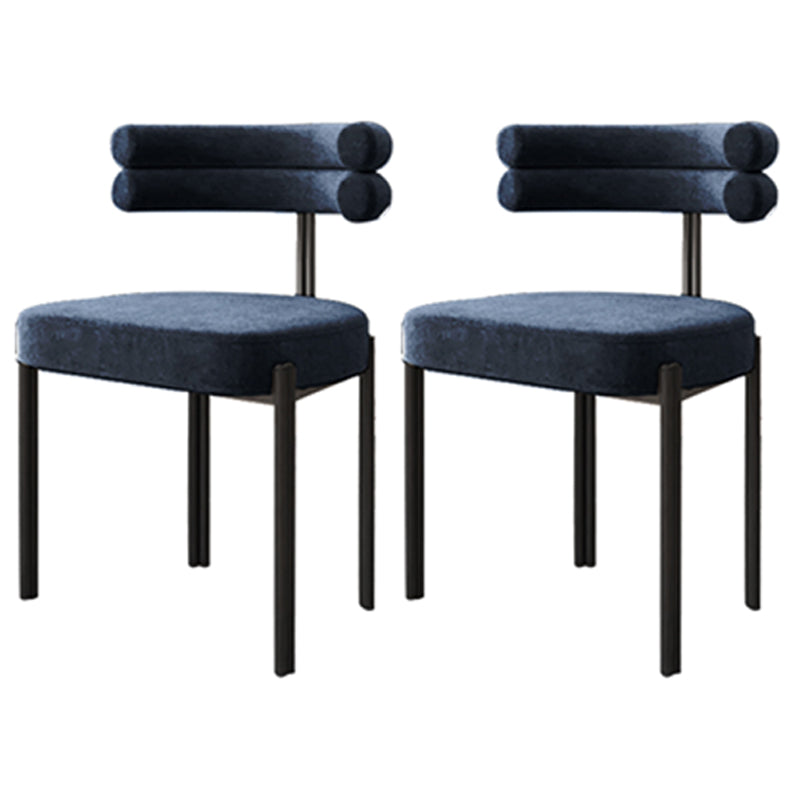 Modern Style Home Side Chair Open Back Upholstered Designer Dining Room Chair Blue 2 Piece Set Clearhalo ' kitchen&dining_furn' 'Dining Chairs' 'Dining Tables & Seating' 'dining_chair' 'furn' 'furn_dining_chair' 'Furniture' 'furniture_dining_chair' 'Kitchen & Dining Furniture' 'kitchen' 4206688