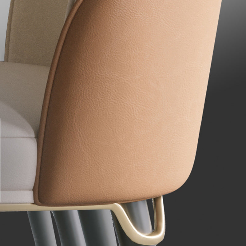 Home Armless Dining Chairs Upholstered Side Chairs with Wood Legs (Set of 2) Clearhalo ' kitchen&dining_furn' 'Dining Chairs' 'Dining Tables & Seating' 'dining_chair' 'furn' 'furn_dining_chair' 'Furniture' 'furniture_dining_chair' 'Kitchen & Dining Furniture' 'kitchen' 4206710