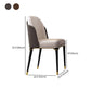 Home Armless Dining Chairs Upholstered Side Chairs with Wood Legs (Set of 2) Clearhalo ' kitchen&dining_furn' 'Dining Chairs' 'Dining Tables & Seating' 'dining_chair' 'furn' 'furn_dining_chair' 'Furniture' 'furniture_dining_chair' 'Kitchen & Dining Furniture' 'kitchen' 4206711