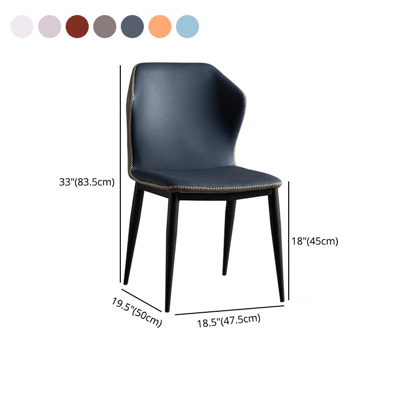 Home Armless Dining Chairs Upholstered Side Chairs with Metal Legs (Set of 2) Clearhalo ' kitchen&dining_furn' 'Dining Chairs' 'Dining Tables & Seating' 'dining_chair' 'furn' 'furn_dining_chair' 'Furniture' 'furniture_dining_chair' 'Kitchen & Dining Furniture' 'kitchen' 4206732