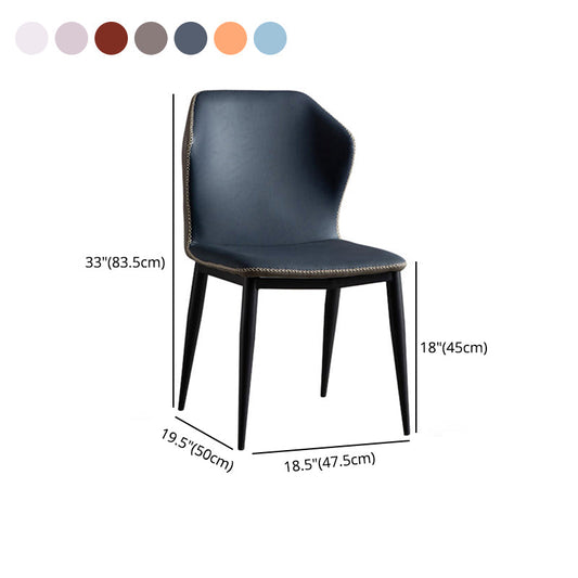 Home Armless Dining Chairs Upholstered Side Chairs with Metal Legs (Set of 2) Clearhalo ' kitchen&dining_furn' 'Dining Chairs' 'Dining Tables & Seating' 'dining_chair' 'furn' 'furn_dining_chair' 'Furniture' 'furniture_dining_chair' 'Kitchen & Dining Furniture' 'kitchen' 4206732