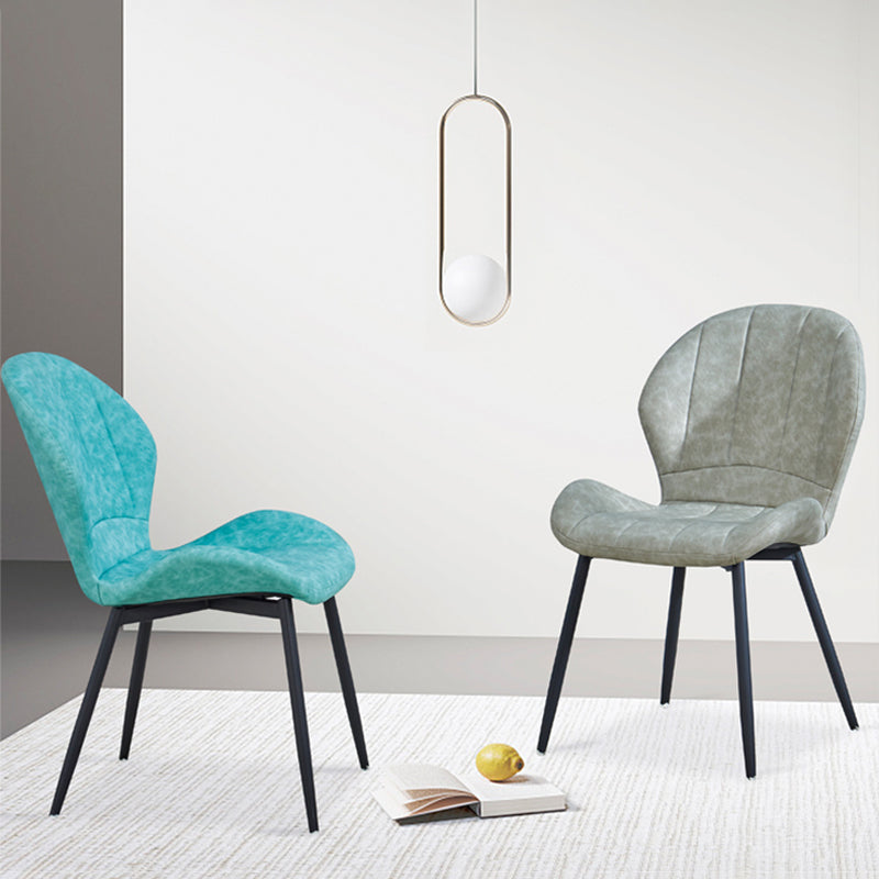 Scandinavian Upholstered Home Side Chair Matte Finish Wingback Dining Chair Clearhalo ' kitchen&dining_furn' 'Dining Chairs' 'Dining Tables & Seating' 'dining_chair' 'furn' 'furn_dining_chair' 'Furniture' 'furniture_dining_chair' 'Kitchen & Dining Furniture' 'kitchen' 4206744