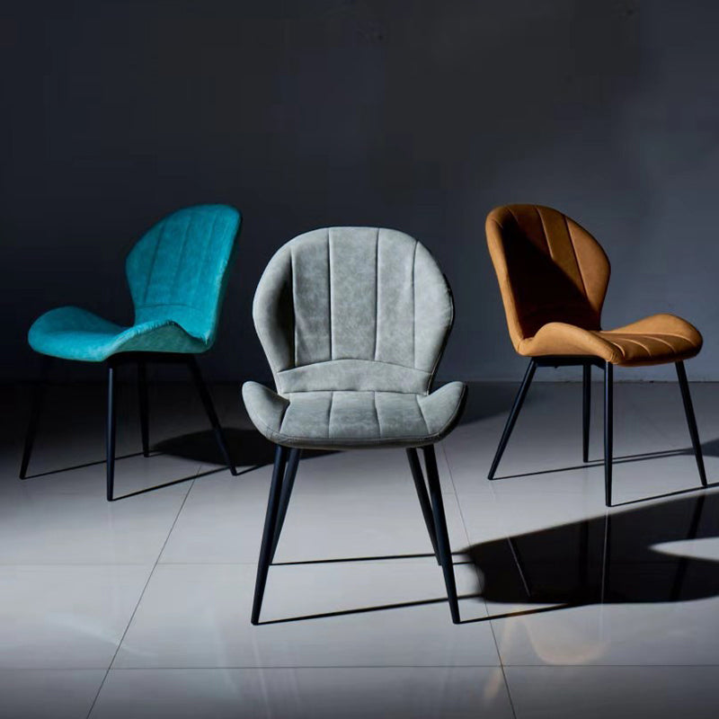 Scandinavian Upholstered Home Side Chair Matte Finish Wingback Dining Chair Clearhalo ' kitchen&dining_furn' 'Dining Chairs' 'Dining Tables & Seating' 'dining_chair' 'furn' 'furn_dining_chair' 'Furniture' 'furniture_dining_chair' 'Kitchen & Dining Furniture' 'kitchen' 4206751