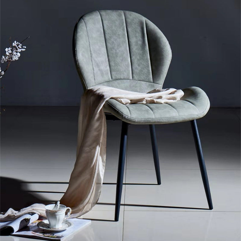 Scandinavian Upholstered Home Side Chair Matte Finish Wingback Dining Chair Clearhalo ' kitchen&dining_furn' 'Dining Chairs' 'Dining Tables & Seating' 'dining_chair' 'furn' 'furn_dining_chair' 'Furniture' 'furniture_dining_chair' 'Kitchen & Dining Furniture' 'kitchen' 4206761