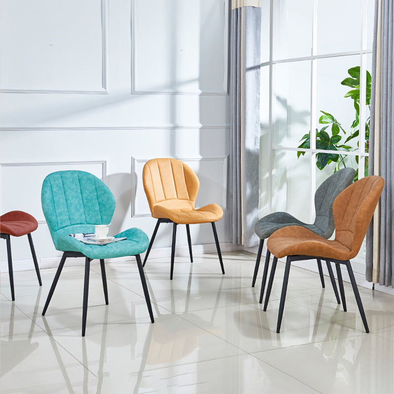 Scandinavian Upholstered Home Side Chair Matte Finish Wingback Dining Chair Clearhalo ' kitchen&dining_furn' 'Dining Chairs' 'Dining Tables & Seating' 'dining_chair' 'furn' 'furn_dining_chair' 'Furniture' 'furniture_dining_chair' 'Kitchen & Dining Furniture' 'kitchen' 4206767