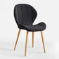 Scandinavian Upholstered Home Side Chair Matte Finish Wingback Dining Chair Matte Black 1 Piece Brass Gold Clearhalo ' kitchen&dining_furn' 'Dining Chairs' 'Dining Tables & Seating' 'dining_chair' 'furn' 'furn_dining_chair' 'Furniture' 'furniture_dining_chair' 'Kitchen & Dining Furniture' 'kitchen' 4206776
