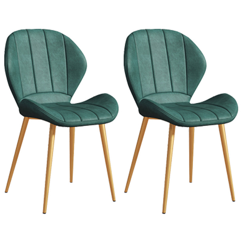 Scandinavian Upholstered Home Side Chair Matte Finish Wingback Dining Chair Green 2 Piece Set Brass Gold Clearhalo ' kitchen&dining_furn' 'Dining Chairs' 'Dining Tables & Seating' 'dining_chair' 'furn' 'furn_dining_chair' 'Furniture' 'furniture_dining_chair' 'Kitchen & Dining Furniture' 'kitchen' 4206780