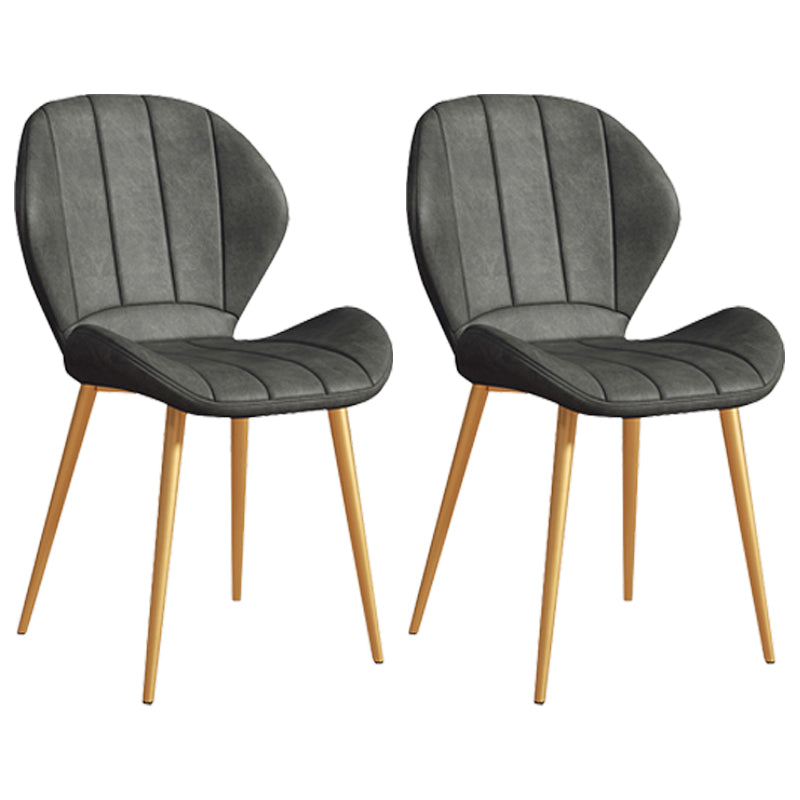 Scandinavian Upholstered Home Side Chair Matte Finish Wingback Dining Chair Black 2 Piece Set Brass Gold Clearhalo ' kitchen&dining_furn' 'Dining Chairs' 'Dining Tables & Seating' 'dining_chair' 'furn' 'furn_dining_chair' 'Furniture' 'furniture_dining_chair' 'Kitchen & Dining Furniture' 'kitchen' 4206789