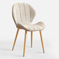Scandinavian Upholstered Home Side Chair Matte Finish Wingback Dining Chair Textured White 1 Piece Brass Gold Clearhalo ' kitchen&dining_furn' 'Dining Chairs' 'Dining Tables & Seating' 'dining_chair' 'furn' 'furn_dining_chair' 'Furniture' 'furniture_dining_chair' 'Kitchen & Dining Furniture' 'kitchen' 4206791