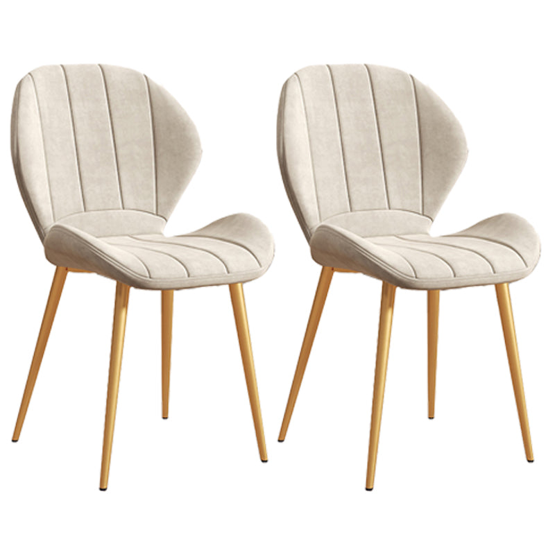 Scandinavian Upholstered Home Side Chair Matte Finish Wingback Dining Chair Textured White 2 Piece Set Brass Gold Clearhalo ' kitchen&dining_furn' 'Dining Chairs' 'Dining Tables & Seating' 'dining_chair' 'furn' 'furn_dining_chair' 'Furniture' 'furniture_dining_chair' 'Kitchen & Dining Furniture' 'kitchen' 4206792
