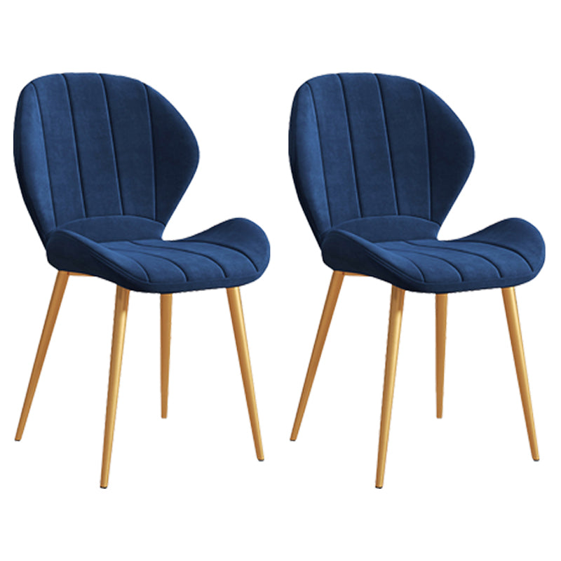Scandinavian Upholstered Home Side Chair Matte Finish Wingback Dining Chair Blue 2 Piece Set Brass Gold Clearhalo ' kitchen&dining_furn' 'Dining Chairs' 'Dining Tables & Seating' 'dining_chair' 'furn' 'furn_dining_chair' 'Furniture' 'furniture_dining_chair' 'Kitchen & Dining Furniture' 'kitchen' 4206816