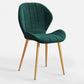 Scandinavian Upholstered Home Side Chair Matte Finish Wingback Dining Chair Lake Green 1 Piece Brass Gold Clearhalo ' kitchen&dining_furn' 'Dining Chairs' 'Dining Tables & Seating' 'dining_chair' 'furn' 'furn_dining_chair' 'Furniture' 'furniture_dining_chair' 'Kitchen & Dining Furniture' 'kitchen' 4206821