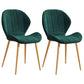 Scandinavian Upholstered Home Side Chair Matte Finish Wingback Dining Chair Lake Green 2 Piece Set Brass Gold Clearhalo ' kitchen&dining_furn' 'Dining Chairs' 'Dining Tables & Seating' 'dining_chair' 'furn' 'furn_dining_chair' 'Furniture' 'furniture_dining_chair' 'Kitchen & Dining Furniture' 'kitchen' 4206822