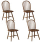 Modern Wood Dining Room Chair Armless Windsor Side Chair for Home Use Walnut 4 Piece Set Clearhalo ' kitchen&dining_furn' 'Dining Chairs' 'Dining Tables & Seating' 'dining_chair' 'furn' 'furn_dining_chair' 'Furniture' 'furniture_dining_chair' 'Kitchen & Dining Furniture' 'kitchen' 4206829