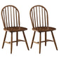 Modern Wood Dining Room Chair Armless Windsor Side Chair for Home Use Walnut 2 Piece Set Clearhalo ' kitchen&dining_furn' 'Dining Chairs' 'Dining Tables & Seating' 'dining_chair' 'furn' 'furn_dining_chair' 'Furniture' 'furniture_dining_chair' 'Kitchen & Dining Furniture' 'kitchen' 4206830