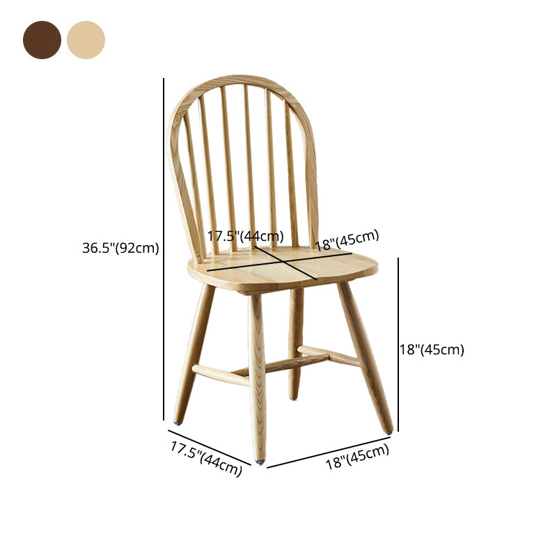 Modern Wood Dining Room Chair Armless Windsor Side Chair for Home Use Clearhalo ' kitchen&dining_furn' 'Dining Chairs' 'Dining Tables & Seating' 'dining_chair' 'furn' 'furn_dining_chair' 'Furniture' 'furniture_dining_chair' 'Kitchen & Dining Furniture' 'kitchen' 4206836