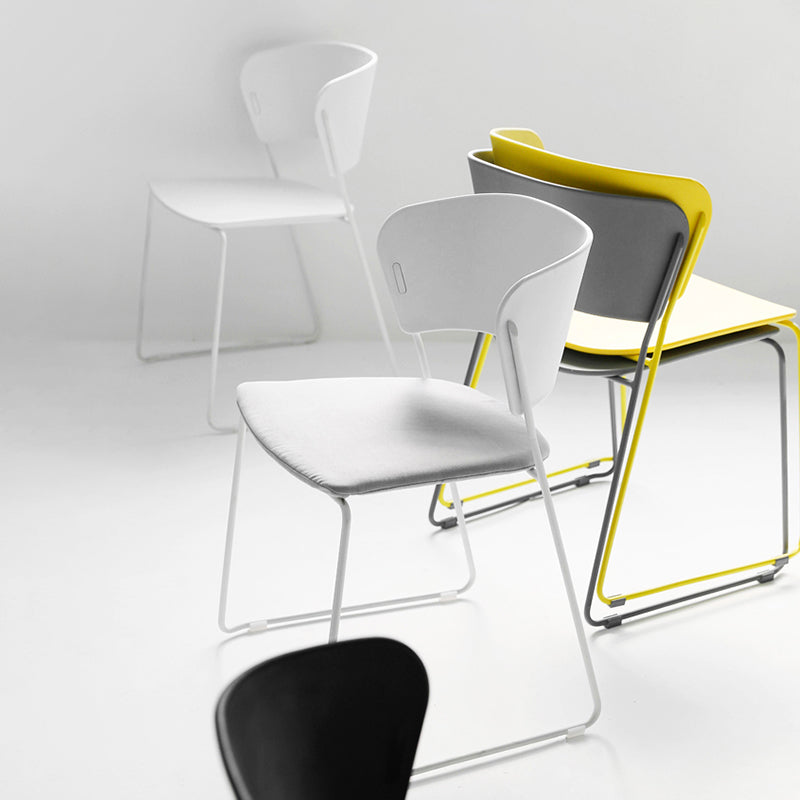 Contemporary Style Kitchen Metal Dining Chair Dining Armless Side Chair (Set of 2) Clearhalo ' kitchen&dining_furn' 'Dining Chairs' 'Dining Tables & Seating' 'dining_chair' 'furn' 'furn_dining_chair' 'Furniture' 'furniture_dining_chair' 'Kitchen & Dining Furniture' 'kitchen' 4206903