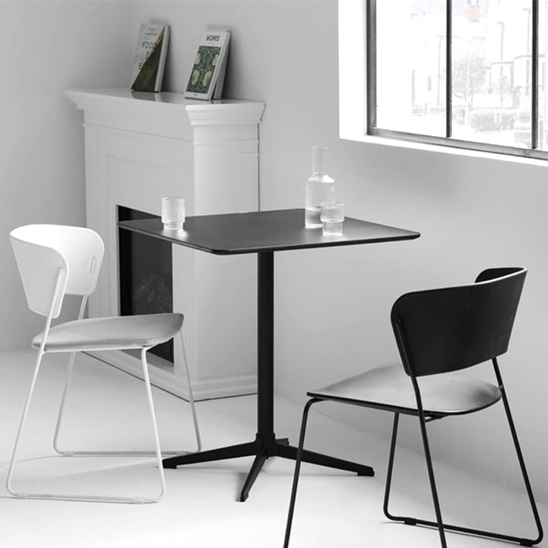 Contemporary Style Kitchen Metal Dining Chair Dining Armless Side Chair (Set of 2) Clearhalo ' kitchen&dining_furn' 'Dining Chairs' 'Dining Tables & Seating' 'dining_chair' 'furn' 'furn_dining_chair' 'Furniture' 'furniture_dining_chair' 'Kitchen & Dining Furniture' 'kitchen' 4206908