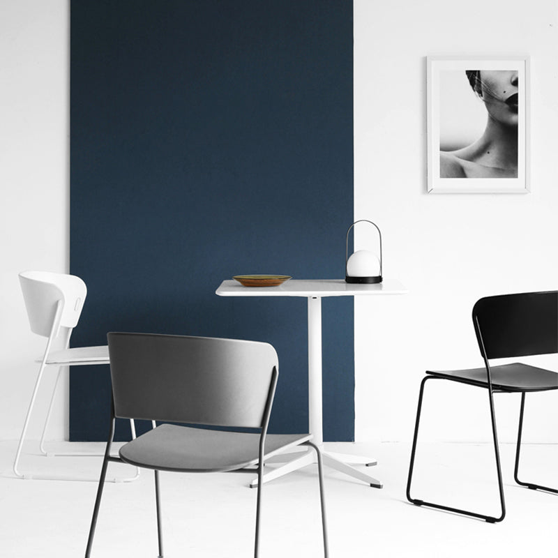 Contemporary Style Kitchen Metal Dining Chair Dining Armless Side Chair (Set of 2) Clearhalo ' kitchen&dining_furn' 'Dining Chairs' 'Dining Tables & Seating' 'dining_chair' 'furn' 'furn_dining_chair' 'Furniture' 'furniture_dining_chair' 'Kitchen & Dining Furniture' 'kitchen' 4206923