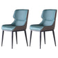 Contemporary Leather Side Chair Matte Finish Wingback Dining Chair (Set of 2) Lake Blue Clearhalo ' kitchen&dining_furn' 'Dining Chairs' 'Dining Tables & Seating' 'dining_chair' 'furn' 'furn_dining_chair' 'Furniture' 'furniture_dining_chair' 'Kitchen & Dining Furniture' 'kitchen' 4206937