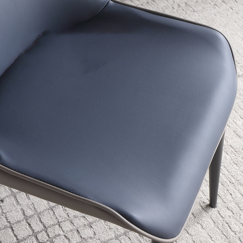 Contemporary Leather Side Chair Matte Finish Wingback Dining Chair (Set of 2) Clearhalo ' kitchen&dining_furn' 'Dining Chairs' 'Dining Tables & Seating' 'dining_chair' 'furn' 'furn_dining_chair' 'Furniture' 'furniture_dining_chair' 'Kitchen & Dining Furniture' 'kitchen' 4206942