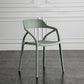 Contemporary Style Plastic Dining Chairs Dining Open Back Arm Side Chair for Kitchen Gray-Green 1 Piece Clearhalo ' kitchen&dining_furn' 'Dining Chairs' 'Dining Tables & Seating' 'dining_chair' 'furn' 'furn_dining_chair' 'Furniture' 'furniture_dining_chair' 'Kitchen & Dining Furniture' 'kitchen' 4206948