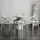Contemporary Style Plastic Dining Chairs Dining Open Back Arm Side Chair for Kitchen Clearhalo ' kitchen&dining_furn' 'Dining Chairs' 'Dining Tables & Seating' 'dining_chair' 'furn' 'furn_dining_chair' 'Furniture' 'furniture_dining_chair' 'Kitchen & Dining Furniture' 'kitchen' 4206967