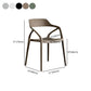 Contemporary Style Plastic Dining Chairs Dining Open Back Arm Side Chair for Kitchen Clearhalo ' kitchen&dining_furn' 'Dining Chairs' 'Dining Tables & Seating' 'dining_chair' 'furn' 'furn_dining_chair' 'Furniture' 'furniture_dining_chair' 'Kitchen & Dining Furniture' 'kitchen' 4206973