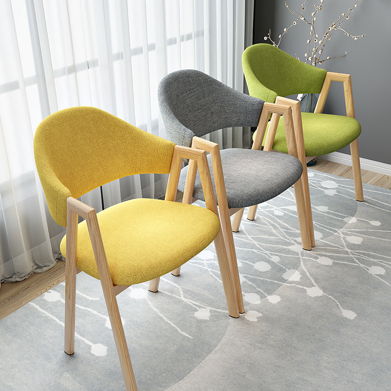 Contemporary Metal Dining Arm Chair Velvet Dining Side Chair for Home Use Clearhalo ' kitchen&dining_furn' 'Dining Chairs' 'Dining Tables & Seating' 'dining_chair' 'furn' 'furn_dining_chair' 'Furniture' 'furniture_dining_chair' 'Kitchen & Dining Furniture' 'kitchen' 4206974