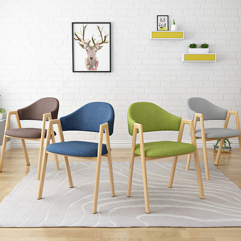 Contemporary Metal Dining Arm Chair Velvet Dining Side Chair for Home Use Clearhalo ' kitchen&dining_furn' 'Dining Chairs' 'Dining Tables & Seating' 'dining_chair' 'furn' 'furn_dining_chair' 'Furniture' 'furniture_dining_chair' 'Kitchen & Dining Furniture' 'kitchen' 4206979