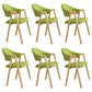 Contemporary Metal Dining Arm Chair Velvet Dining Side Chair for Home Use Green 6 Piece Set Clearhalo ' kitchen&dining_furn' 'Dining Chairs' 'Dining Tables & Seating' 'dining_chair' 'furn' 'furn_dining_chair' 'Furniture' 'furniture_dining_chair' 'Kitchen & Dining Furniture' 'kitchen' 4206982