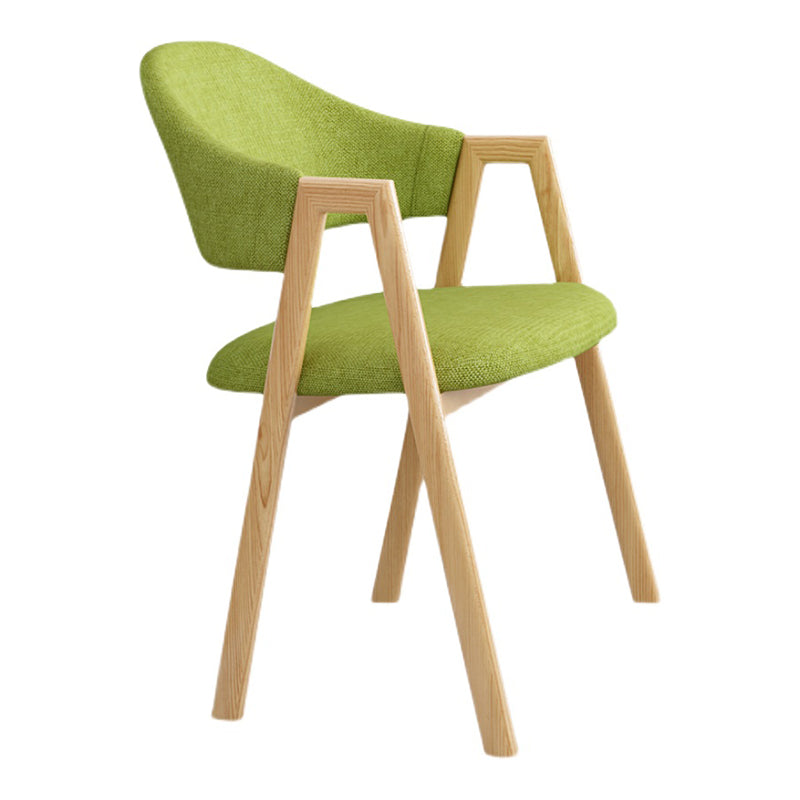 Contemporary Metal Dining Arm Chair Velvet Dining Side Chair for Home Use Clearhalo ' kitchen&dining_furn' 'Dining Chairs' 'Dining Tables & Seating' 'dining_chair' 'furn' 'furn_dining_chair' 'Furniture' 'furniture_dining_chair' 'Kitchen & Dining Furniture' 'kitchen' 4206983