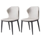 Industrial Metal Dining Room Chairs Armless Wingback Side Chair (Set of 2) Light Gray Clearhalo ' kitchen&dining_furn' 'Dining Chairs' 'Dining Tables & Seating' 'dining_chair' 'furn' 'furn_dining_chair' 'Furniture' 'furniture_dining_chair' 'Kitchen & Dining Furniture' 'kitchen' 4206994