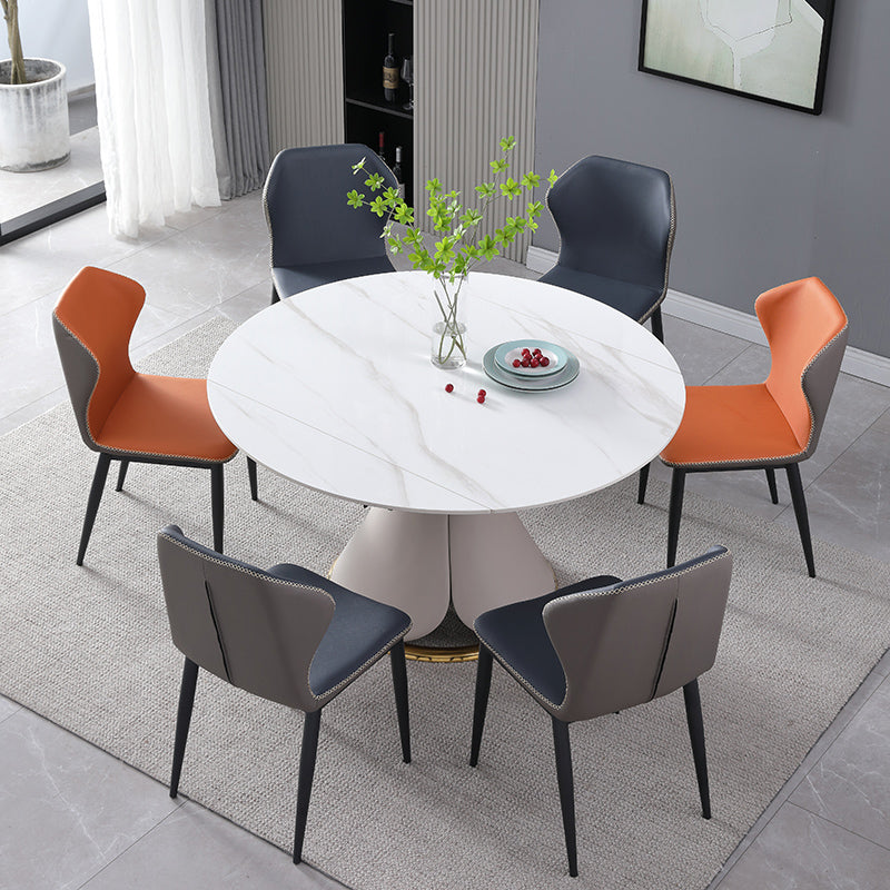 Industrial Metal Dining Room Chairs Armless Wingback Side Chair (Set of 2) Clearhalo ' kitchen&dining_furn' 'Dining Chairs' 'Dining Tables & Seating' 'dining_chair' 'furn' 'furn_dining_chair' 'Furniture' 'furniture_dining_chair' 'Kitchen & Dining Furniture' 'kitchen' 4206997