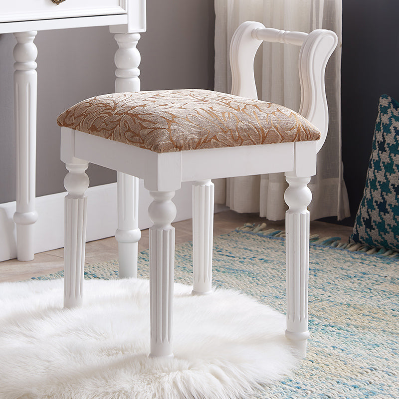 Contemporary Wood Dining Room Chair Open Back Single Dining Chair for Home Use White-Brown Clearhalo ' kitchen&dining_furn' 'Dining Chairs' 'Dining Tables & Seating' 'dining_chair' 'furn' 'furn_dining_chair' 'Furniture' 'furniture_dining_chair' 'Kitchen & Dining Furniture' 'kitchen' 4207007