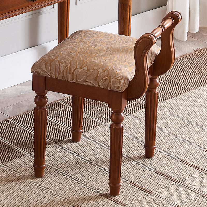 Contemporary Wood Dining Room Chair Open Back Single Dining Chair for Home Use Yellow-Brown Clearhalo ' kitchen&dining_furn' 'Dining Chairs' 'Dining Tables & Seating' 'dining_chair' 'furn' 'furn_dining_chair' 'Furniture' 'furniture_dining_chair' 'Kitchen & Dining Furniture' 'kitchen' 4207013