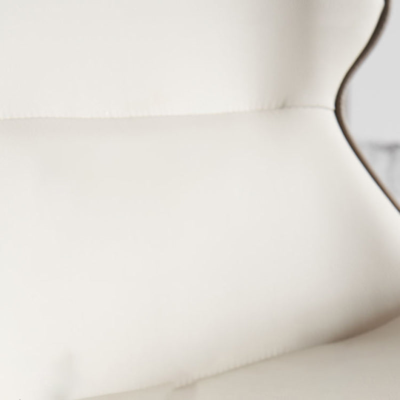 Contemporary Metal Dining Arm Chair Faux Leather Side Chair for Home Use (Set of 2) Clearhalo ' kitchen&dining_furn' 'Dining Chairs' 'Dining Tables & Seating' 'dining_chair' 'furn' 'furn_dining_chair' 'Furniture' 'furniture_dining_chair' 'Kitchen & Dining Furniture' 'kitchen' 4207026