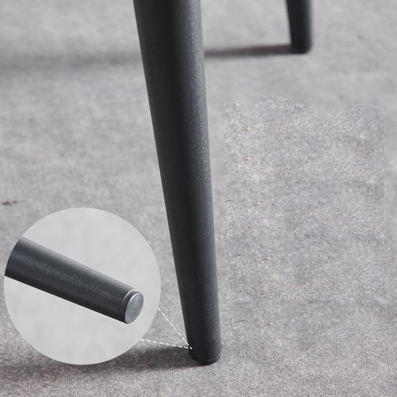 Contemporary Metal Dining Arm Chair Faux Leather Side Chair for Home Use (Set of 2) Clearhalo ' kitchen&dining_furn' 'Dining Chairs' 'Dining Tables & Seating' 'dining_chair' 'furn' 'furn_dining_chair' 'Furniture' 'furniture_dining_chair' 'Kitchen & Dining Furniture' 'kitchen' 4207029