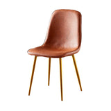 Nordic Style Metal Dining Chairs Solid Back Dining Side Armless Chairs for Kitchen Clearhalo ' kitchen&dining_furn' 'Dining Chairs' 'Dining Tables & Seating' 'dining_chair' 'furn' 'furn_dining_chair' 'Furniture' 'furniture_dining_chair' 'Kitchen & Dining Furniture' 'kitchen' 4207042