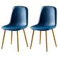 Nordic Style Metal Dining Chairs Solid Back Dining Side Armless Chairs for Kitchen Blue 2 Piece Set Brass Gold Clearhalo ' kitchen&dining_furn' 'Dining Chairs' 'Dining Tables & Seating' 'dining_chair' 'furn' 'furn_dining_chair' 'Furniture' 'furniture_dining_chair' 'Kitchen & Dining Furniture' 'kitchen' 4207082