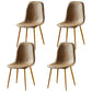 Nordic Style Metal Dining Chairs Solid Back Dining Side Armless Chairs for Kitchen Camel 4 Piece Set Brass Gold Clearhalo ' kitchen&dining_furn' 'Dining Chairs' 'Dining Tables & Seating' 'dining_chair' 'furn' 'furn_dining_chair' 'Furniture' 'furniture_dining_chair' 'Kitchen & Dining Furniture' 'kitchen' 4207098