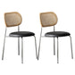 Contemporary Style Metal Chairs Sets Dining Room Open Back Side Chairs Black 2 Piece Set Clearhalo ' kitchen&dining_furn' 'Dining Chairs' 'Dining Tables & Seating' 'dining_chair' 'furn' 'furn_dining_chair' 'Furniture' 'furniture_dining_chair' 'Kitchen & Dining Furniture' 'kitchen' 4207118