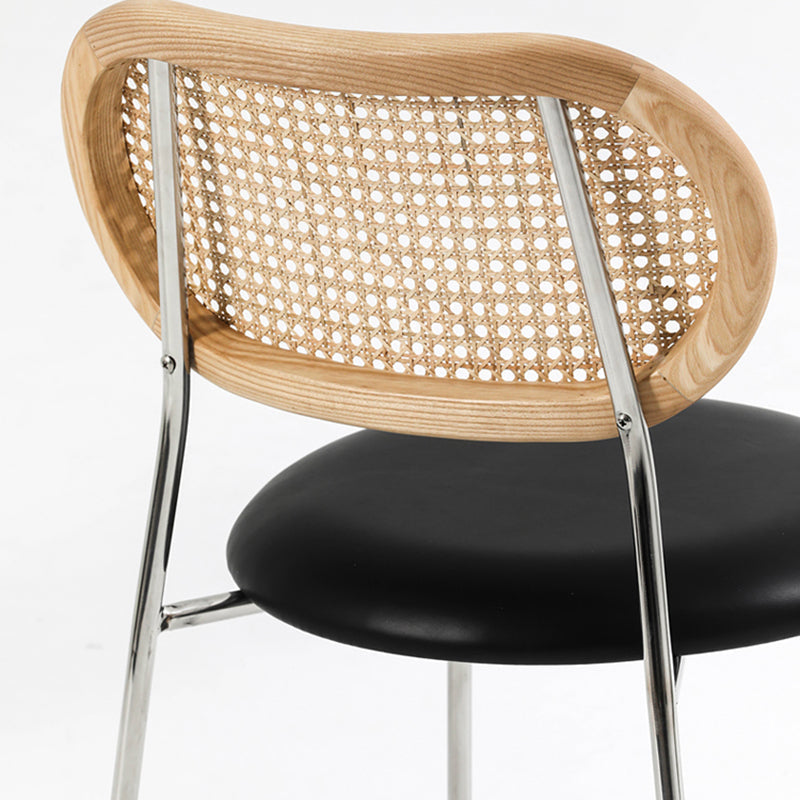 Contemporary Style Metal Chairs Sets Dining Room Open Back Side Chairs Clearhalo ' kitchen&dining_furn' 'Dining Chairs' 'Dining Tables & Seating' 'dining_chair' 'furn' 'furn_dining_chair' 'Furniture' 'furniture_dining_chair' 'Kitchen & Dining Furniture' 'kitchen' 4207119