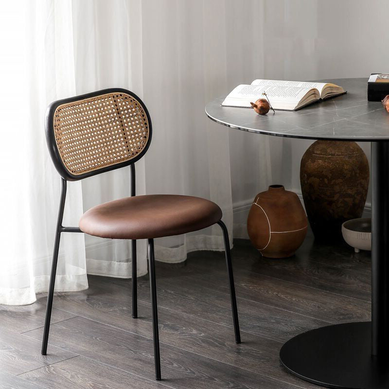 Contemporary Style Metal Chairs Sets Dining Room Open Back Side Chairs Coffee 1 Piece Clearhalo ' kitchen&dining_furn' 'Dining Chairs' 'Dining Tables & Seating' 'dining_chair' 'furn' 'furn_dining_chair' 'Furniture' 'furniture_dining_chair' 'Kitchen & Dining Furniture' 'kitchen' 4207122