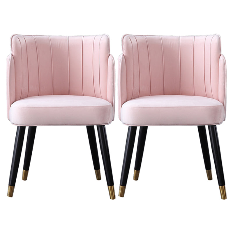 Scandinavian Style Ash Wood Chair Wingback Side Kitchen Dining Chairs Set Pink 2 Piece Set Clearhalo ' kitchen&dining_furn' 'Dining Chairs' 'Dining Tables & Seating' 'dining_chair' 'furn' 'furn_dining_chair' 'Furniture' 'furniture_dining_chair' 'Kitchen & Dining Furniture' 'kitchen' 4207134