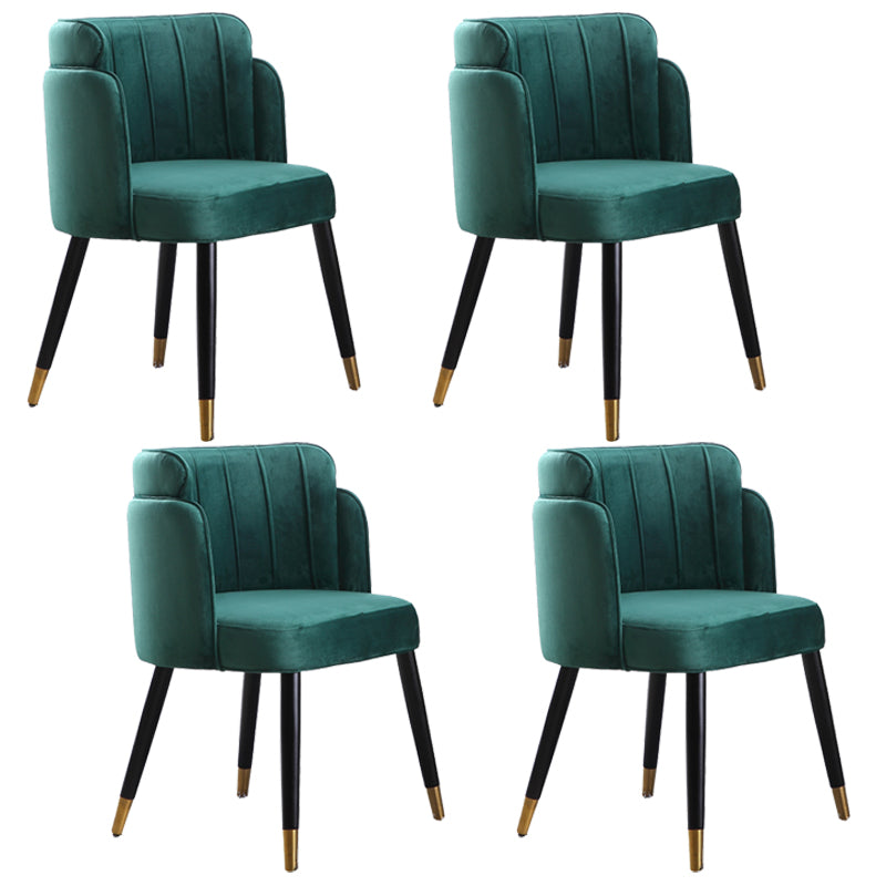 Scandinavian Style Ash Wood Chair Wingback Side Kitchen Dining Chairs Set Blackish Green 4 Piece Set Clearhalo ' kitchen&dining_furn' 'Dining Chairs' 'Dining Tables & Seating' 'dining_chair' 'furn' 'furn_dining_chair' 'Furniture' 'furniture_dining_chair' 'Kitchen & Dining Furniture' 'kitchen' 4207136