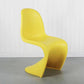 Scandinavian Style Plastic Dining Armless Chair Solid Back Chair for Home Yellow 1 Piece Clearhalo ' kitchen&dining_furn' 'Dining Chairs' 'Dining Tables & Seating' 'dining_chair' 'Furniture' 'furniture_dining_chair' 'Kitchen & Dining Furniture' 'kitchen' 4207164