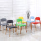Home Plastic Armless Dining Chair Open Back Dining Side Chairs with Wood Legs Clearhalo ' kitchen&dining_furn' 'Dining Chairs' 'Dining Tables & Seating' 'dining_chair' 'furn' 'furn_dining_chair' 'Furniture' 'furniture_dining_chair' 'Kitchen & Dining Furniture' 'kitchen' 4207189