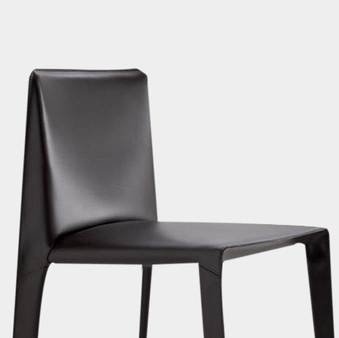 Home Modern Style Side Chair Solid Back Metal Upholstered Dining Room Chair Clearhalo ' kitchen&dining_furn' 'Dining Chairs' 'Dining Tables & Seating' 'dining_chair' 'furn' 'furn_dining_chair' 'Furniture' 'furniture_dining_chair' 'Kitchen & Dining Furniture' 'kitchen' 4207242
