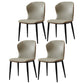 Industrial Home Side Chair Wingback Metal Upholstered Dining Room Chair Grey 4 Piece Set Clearhalo ' kitchen&dining_furn' 'Dining Chairs' 'Dining Tables & Seating' 'dining_chair' 'furn' 'furn_dining_chair' 'Furniture' 'furniture_dining_chair' 'Kitchen & Dining Furniture' 'kitchen' 4207262